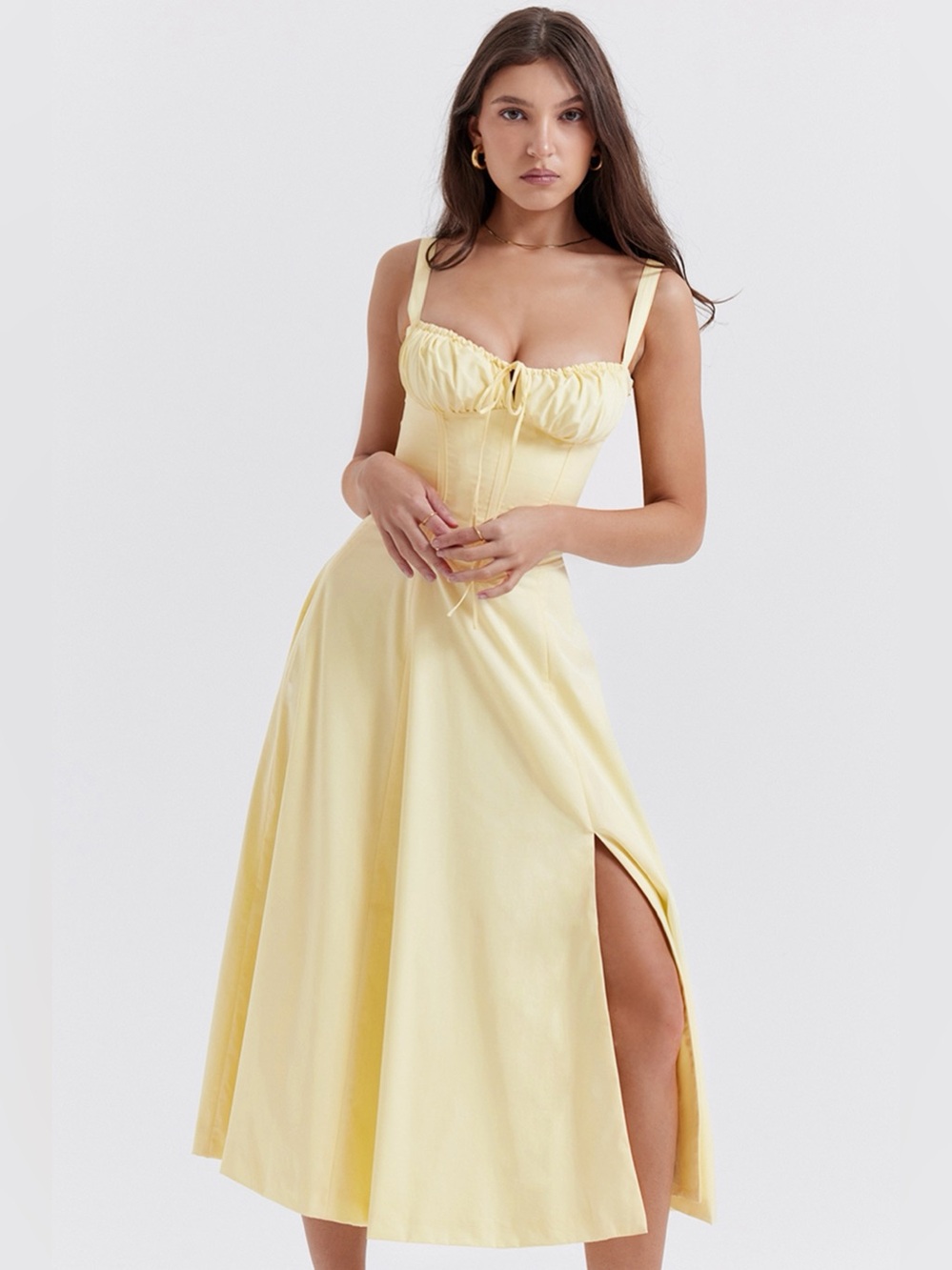 Elegant Yellow Sundress